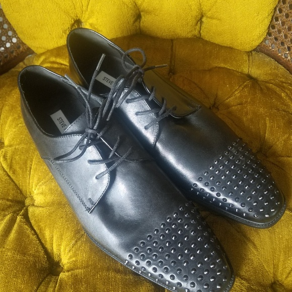 steve madden men's dress shoes black